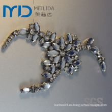 Hebilla de cadena de hebilla de Rhinestone popular en Lady Shoes